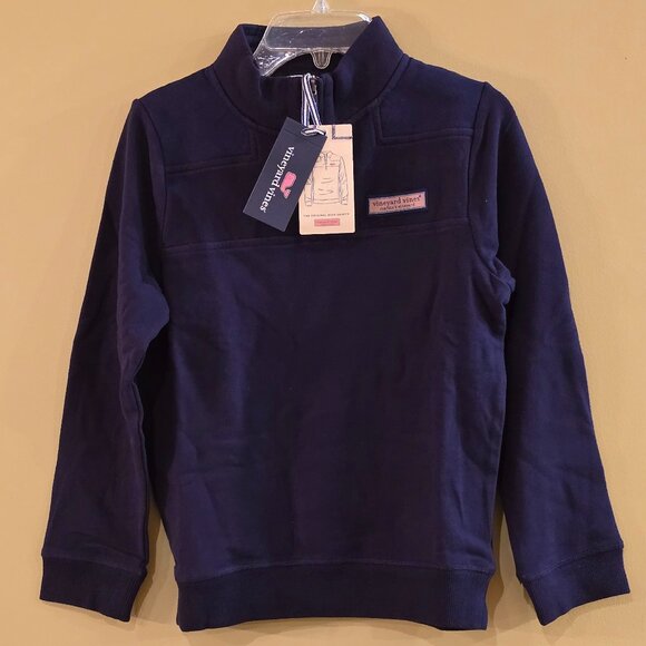 NWT - VINEYARD VINES Boys Navy Shep Shirt / Sm 8-10 - Picture 3 of 6